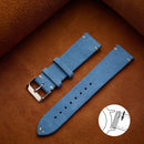 Quick Release Soft Suede Strap 14mm 16mm 18mm Wristband 20mm 22mm Brown Watch Bands Calfskin Bracelet Women&Men Accessories