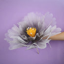 Artificial thread flower for window decoration,