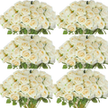 Bouquet of real looking artificial silk roses