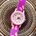 Lovely Girls Watches Butterfly Printing Silicone Candy Jelly Quartz Watches for Kids Children Girls Students Party Gifts Clock