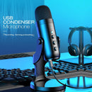 Haomuren USB Microphone for PC Mac Gaming Recording Stream Podcast, Computer Condenser Mic with Phone Adapter Headphone Output - BUY ABROAD NOW