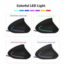 Wired Right Hand Vertical RGB Mouse Ergonomic Gaming Mouse 3200DPI USB Optical Wrist Healthy Mause for PC Computer - BUY ABROAD NOW