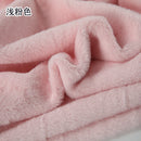 Plain Faux Fur Fabric Smooth Clothes Coats Dolls Sewing Thickened Imitation  Rabbit Plush Textile Soft Silky.
