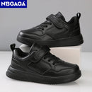 Children Sneaker Boys Casual Shoes. Black Ltudent Walking Shoes Non-slip Girl Lightweight Sports Tennis Footwear