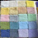 Plain Faux Fur Fabric Smooth Clothes Coats Dolls Sewing Thickened Imitation  Rabbit Plush Textile Soft Silky.