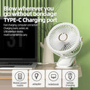Camping Fan Rechargeable, Portable Desktop Air Circulator Wireless Ceiling Electric Fan With LED Light Clip-on Fan. - Xiaomi 8000mAh