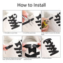 1Pair No Tie Shoe laces, Press Lock Shoelaces without ties Elastic Laces Sneaker Kids Adult 8MM Widened Flat Shoelace for Shoes