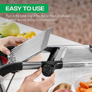Adjustable Mandoline, Stainless Steel Vegetable Slicer.