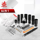 Electric Impact Wrench Hexs Socket Adapter Kit Drill Chuck Drive Adapter  Drill  Screwdrivers. - ONEVAN 44Pcs Set