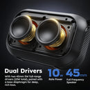 Monster M6 Outdoor Bluetooth Speaker Dual Speaker Powerful Portable Bluetooth Sound Box Support FM/TF/USB/AUX/Earphones Input