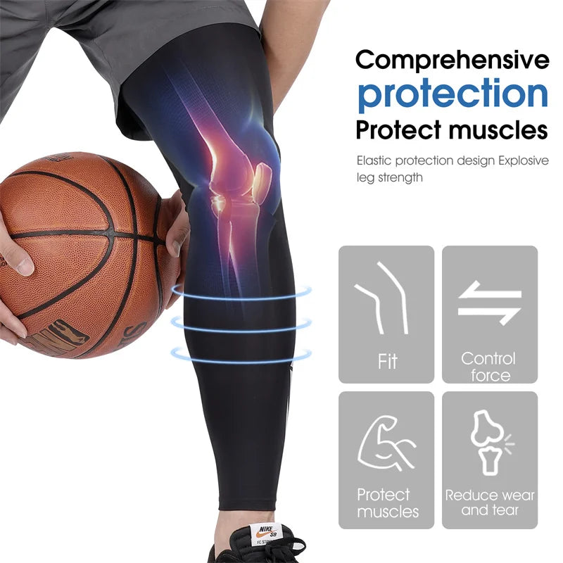 Compression Sleeves Knee Pads, Summer UV Sports Kneepad Protective Men, Women. Bike Cycling Compression Leg Sleeves. - WEST BIKING