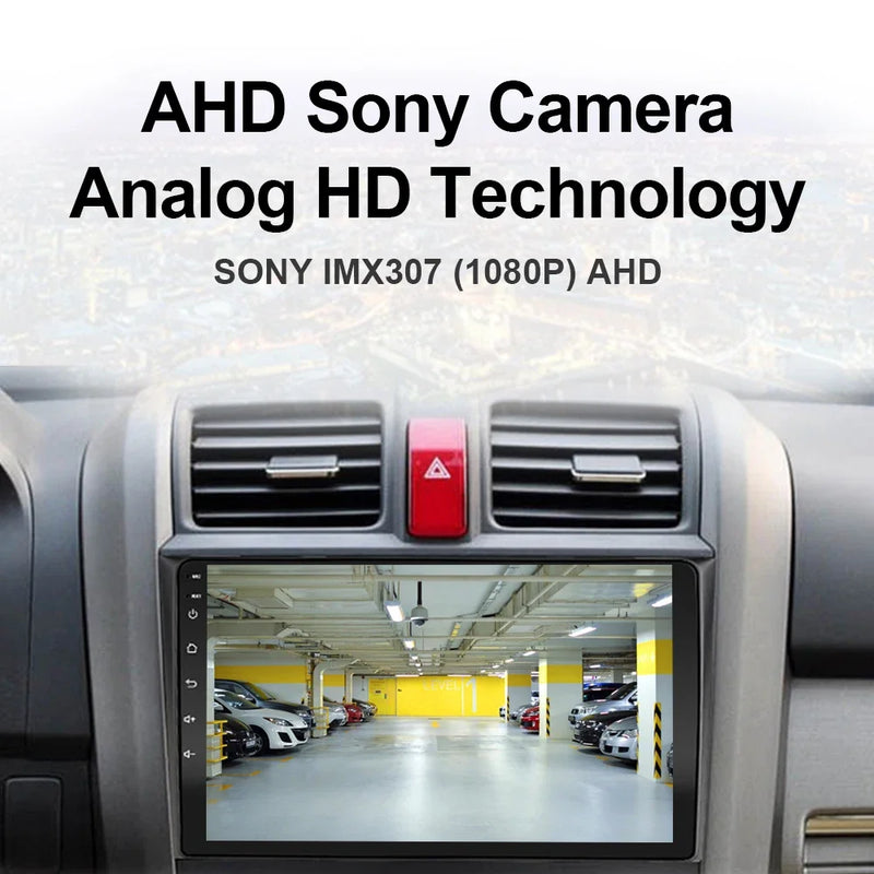 Sony AHD Car Reversing Rearview Camera HD Night 1080P Video Camera with WDR IMAX307 Chip Adjustable 360° Rotating White Camera
