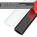 Window Dustproof Soundproof Bedroom Door Weather Sealing Strip 10*6mm Self Adhesive Anti-Collision Sound Insulation. - 6M/1Roll