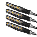 Motorcycle Led Turn Signals Directional Indicators Flashing Rear Tail Brake Flasher Light Stop Signal Light Motorcycle DRL Lamp