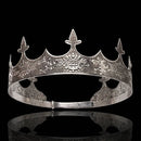 Vintage Men's Royal King Crown Queen Tiara Crown Bridal Prom Accessories Metal Prince Crowns Tiaras Full Round Party Accessories - BUY ABROAD NOW