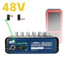 Freeboss 16 Effect 6 Channels Mixing Desk USB Play Record Bluetooth Audio Mixer 3 Band EQ Professional Sound Table Console SMR6