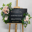 Yannew Artificial Flower Arch Kit for Wedding, Eucalyptus Garland.