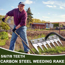 Carbon Steel Garden Hand Rake, Agricultural Tool.