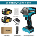 Brushless Electric Impact Wrench Cordless Electric Screwdriver 1/2 inch Socket Power Tools for Makita 18V Battery. - Gisam 1000N.M