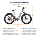 Shengmilo MX06 48V17.5AH 26 Inch 3.0 Fat Tyre City Electric Bike Men's E-Mountain Ebike Snowmobile Electric bicycle 500W e bike