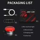 BUCKLOS COB Bike Taillights Headlight USB Rechargeable Bicycle Safety Warning Light MTB LED Front Rear Lantern Cycling Lamp Set