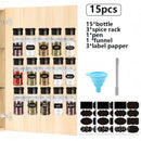 5/10/15/20PC Jars for spices Salt and Pepper Shaker Seasoning Jar spice organizer Plastic Barbecue Condiment Kitchen Gadget Tool