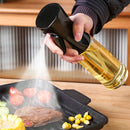 1pc 200ml/300ml Oil Spray Bottle Kitchen Cooking Olive Oil Dispenser Camping BBQ Baking Vinegar Soy Sauce Sprayer Containers