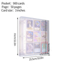 Frosted Photo Album 3/4/5inch Photo Card Train Ticket Card Collection Book Wholesale Transparent Photo Card Storage Album