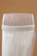 Voile Mariage 3M One Layer Lace Edge White Ivory Cathedral Wedding Veil Long Bridal Veil Cheap Wedding Accessories Veu de Noiva