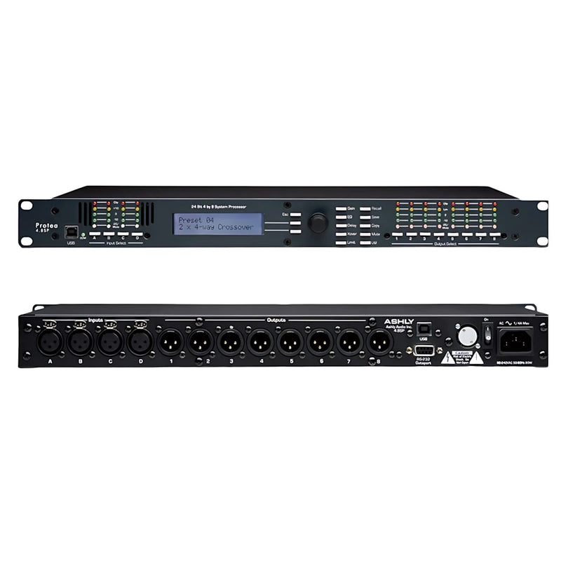 Paulkitson Audio Processor 4.8sp Professional Linear Array Stage Performance Chinese Digital Speaker Bass Divider 4-In And 8-Out