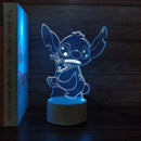 Lilo & Stitch Animation Peripherals Stitch Cartoon Night Lamp Bedside Ambience Lamp Bedroom Decor Children's Birthday Gift