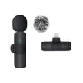 Basix Wireless Lavalier Microphone Audio Recording Mini Replaceable Windproof Wool Microphone for iPhone16 Shoot vlog YouTube - BUY ABROAD NOW