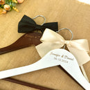 Personalized wedding hanger, custom wooden hanger for wedding dresses.