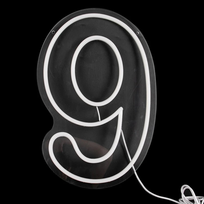 Neon Sign with Numbers for Birthday, Acrylic Lights