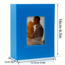 Premium Leather album - holds up to 100 4X6 "photos with front window for family, wedding and baby photos