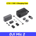 DJI Mic 2 Wireless Microphone with Intelligent Noise Cancelling 32-bit Float Internal Recording Optimized Sound 250m Range