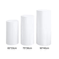 Cylindrical pedestal covers for dessert tables, pedestal covers