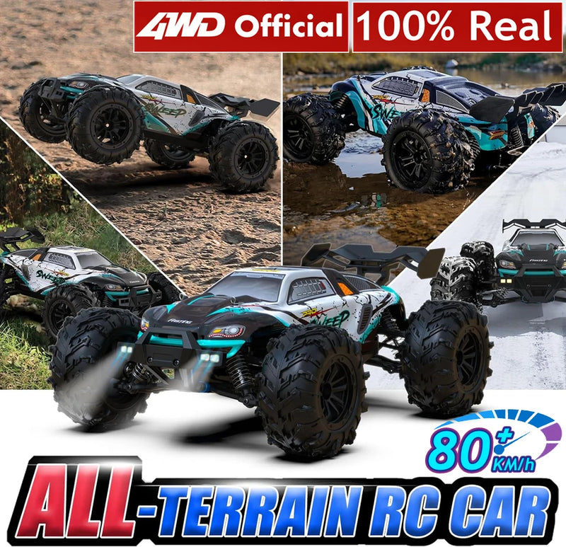 Remote Control Car Off Road 4x4 RC High Speed Buggy Truck Super Brushless 50 or 80KM/H Fast Drift Racing Toy Kids Adults. - 4WD