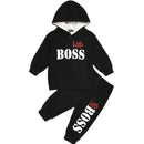 Autumn Winter Toddler Baby Girls Clothes Children Boys Cotton Letter Hoodies+Pants 2PCS Set Kids Fashion Sports Costume 0-3Years