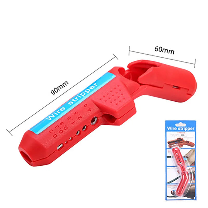 Multifunction Wire Stripper with Curved Handle, Cable Stripping Knife.