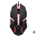 USB Wired Gaming Mouse 1000 DPI 3 Buttons Silent Mause Backlit Professional Gamer Mice Ergonomic Computer Mouse For PC Laptop - BUY ABROAD NOW