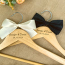 Personalized wedding hanger, custom wooden hanger for wedding dresses.