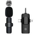 Basix Wireless Lavalier Microphone Audio Recording Mini Replaceable Windproof Wool Microphone for iPhone16 Shoot vlog YouTube - BUY ABROAD NOW
