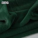 Plain Faux Fur Fabric Smooth Clothes Coats Dolls Sewing Thickened Imitation  Rabbit Plush Textile Soft Silky.