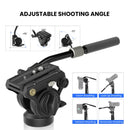Professional Video Tripod Head Hydraulic Pan Tilt Fluid Head for Camera Tripod Monopod GM6 Multi-angle Shooting Load 8kg. - WEYLLAN