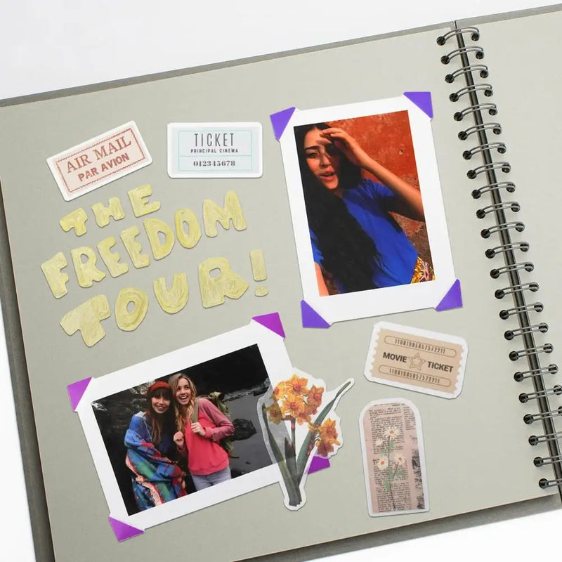 Scrapbook Album Acid-free Paper Photo Album Premium 7-inch Scrapbook Photo Album Elegant Twin-wire Binding for Wedding