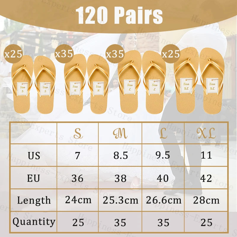 Wedding flip flops for guests, hotel spa wedding sandals, slippers
