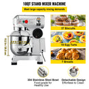 SucceBuy 10- 30L Electric Dough Machine Stainless Steel Commercial Cream Egg Whisk Mixer Processor Kitchen Food Stand Blender