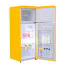 PYRAMIDEA Double Door Refrigerator Ventilated 240 Liters Color Yellow MAMBO2402Y