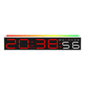 LED Clock Dual Alarm Colorful Table Clock RGB Lamp LED Strip Lights Pickup Light Sound Control Music Rhythm For Desktop Light